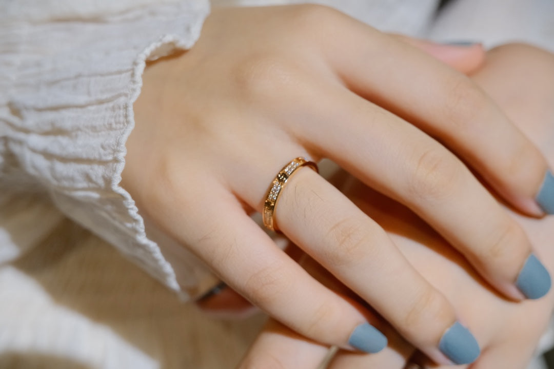 [AuraEcho Jewelry]LOVE RING 2.65MM DIAMOND