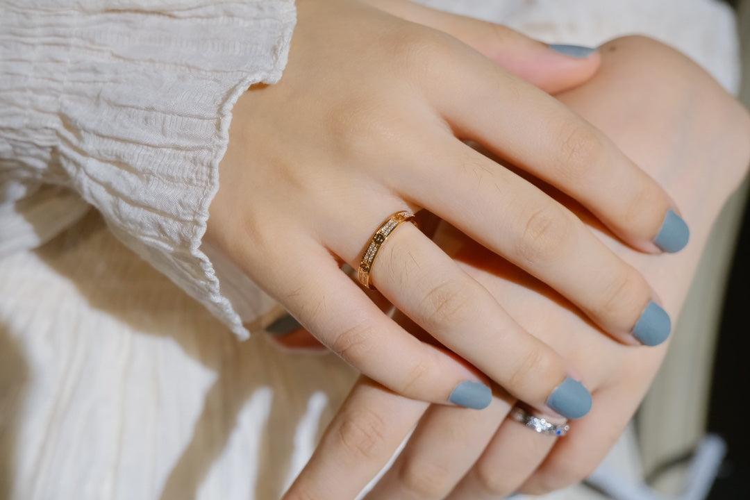 [AuraEcho Jewelry]LOVE RING 2.65MM DIAMOND