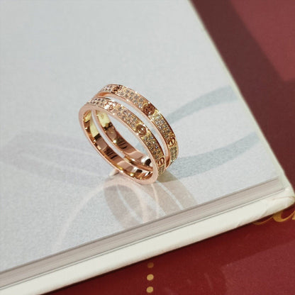 [AuraEcho Jewelry]LOVE RING 2.65MM DIAMOND