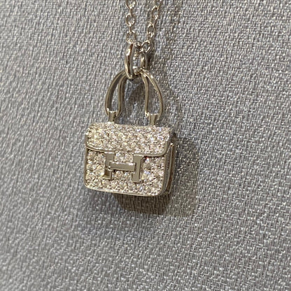 [AuraEcho Jewelry]CONSTANCE PEDANT DIAMOND NECKLACE
