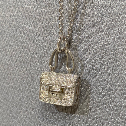 [AuraEcho Jewelry]CONSTANCE PEDANT DIAMOND NECKLACE