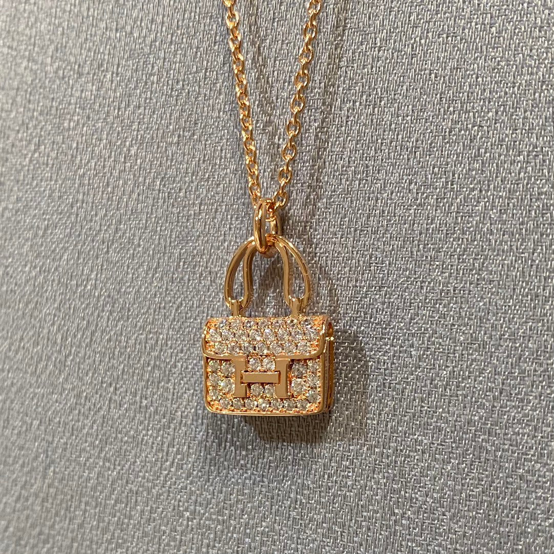 [AuraEcho Jewelry]CONSTANCE PEDANT DIAMOND NECKLACE