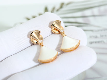 [AuraEcho Jewelry]DREAM MOP PINK GOLD EARRINGS