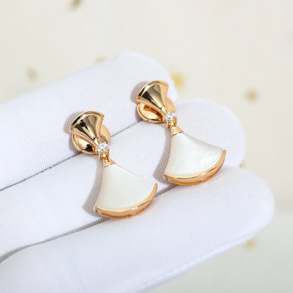 [AuraEcho Jewelry]DREAM MOP PINK GOLD EARRINGS