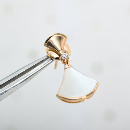 [AuraEcho Jewelry]DREAM MOP PINK GOLD EARRINGS