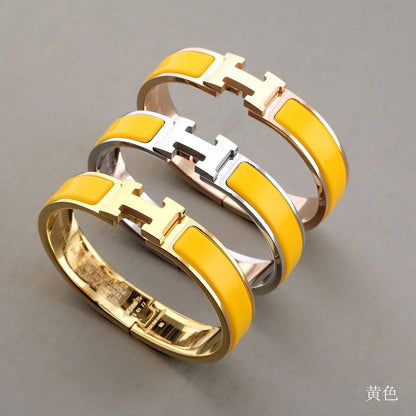 [AuraEcho Jewelry]H YELLOW BRACELET