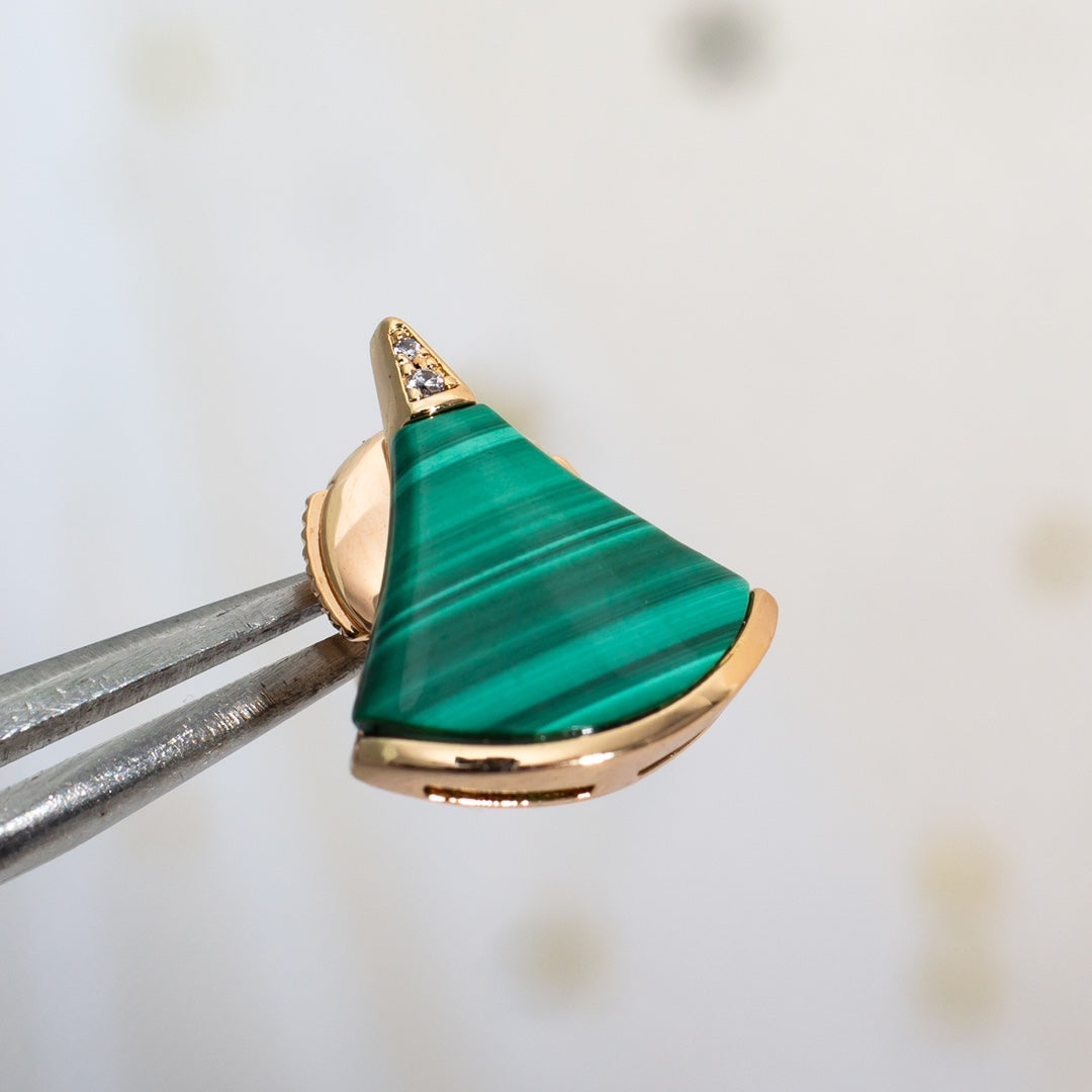 [AuraEcho Jewelry]DIVAS DREAM EARRINGS PINK GOLD