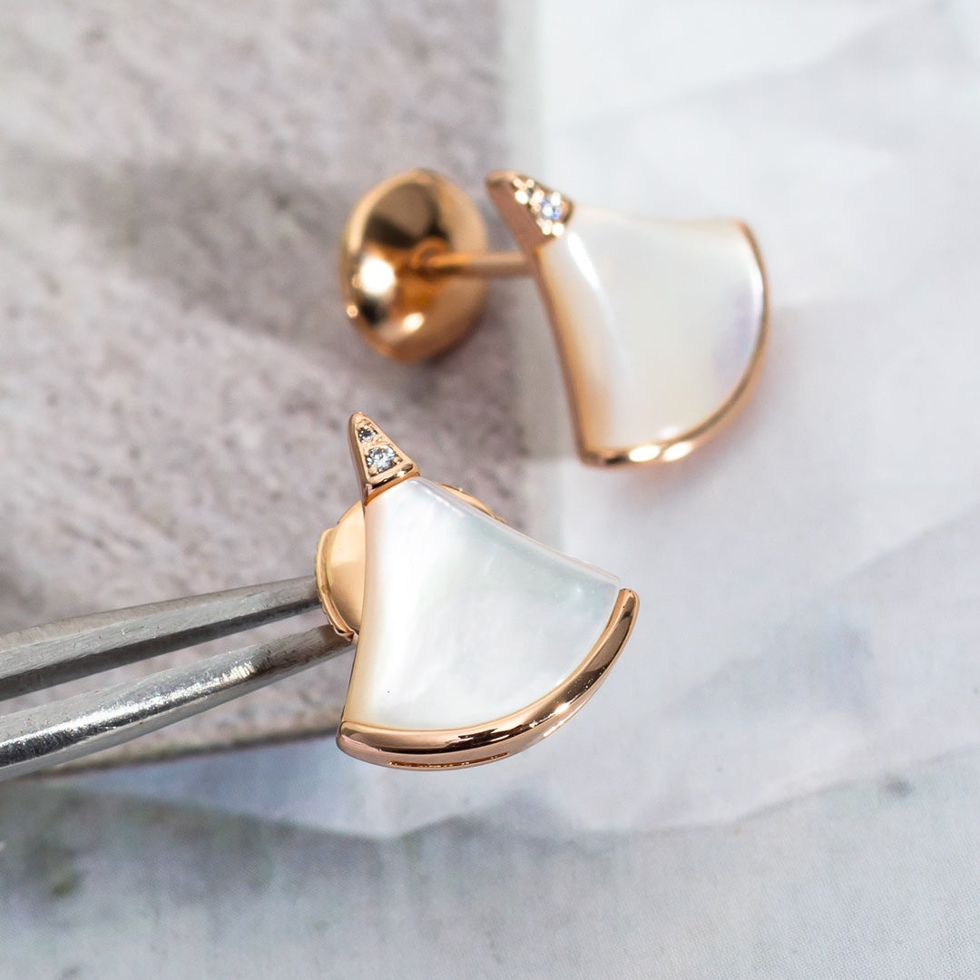 [AuraEcho Jewelry]DIVAS DREAM EARRINGS PINK GOLD