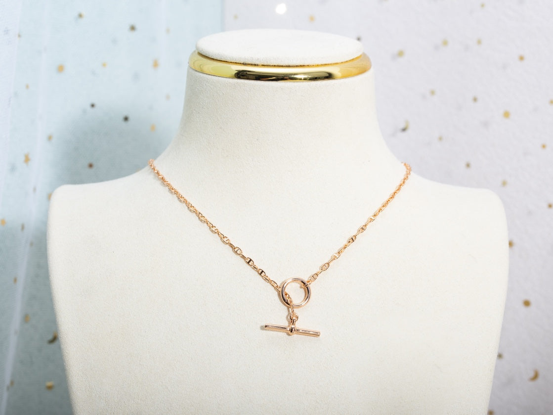 [AuraEcho Jewelry]ECHAPPEE NECKLACE PINK GOLD