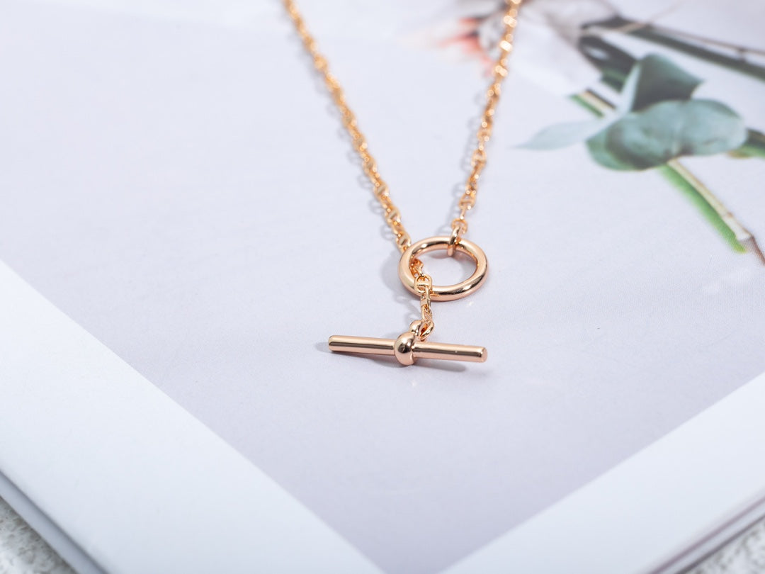 [AuraEcho Jewelry]ECHAPPEE NECKLACE PINK GOLD