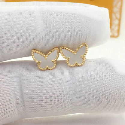 [AuraEcho Jewelry]SWEET BUTTERFLY MOP EARSTUDS
