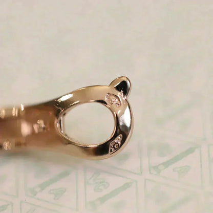 [AuraEcho Jewelry]CLOVER MEDIUM 1 MOTIFS FUll DIAMOND EARRINGS