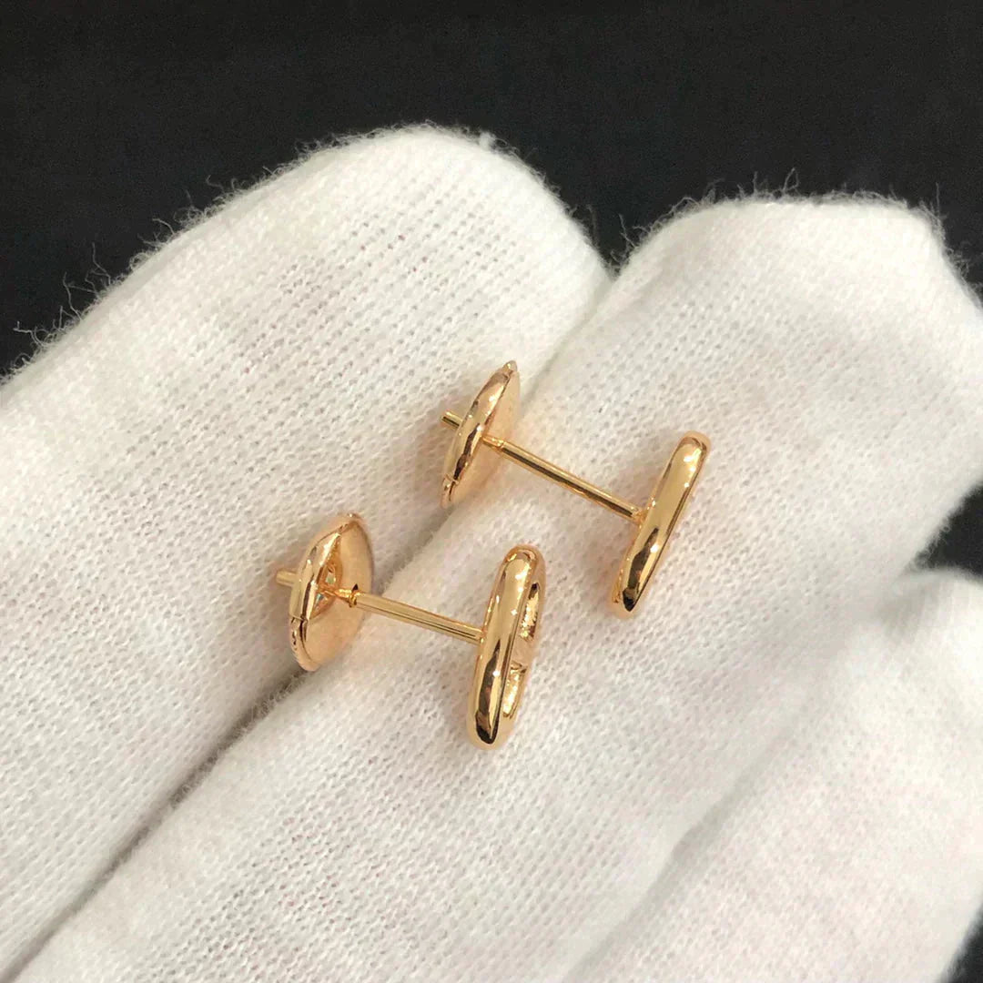[AuraEcho Jewelry]CHAINE SMALL EARRINGS GOLD AND SILVER