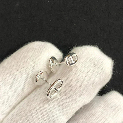[AuraEcho Jewelry]CHAINE SMALL EARRINGS GOLD AND SILVER