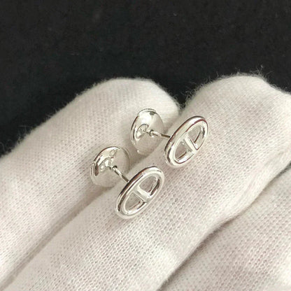 [AuraEcho Jewelry]CHAINE SMALL EARRINGS GOLD AND SILVER