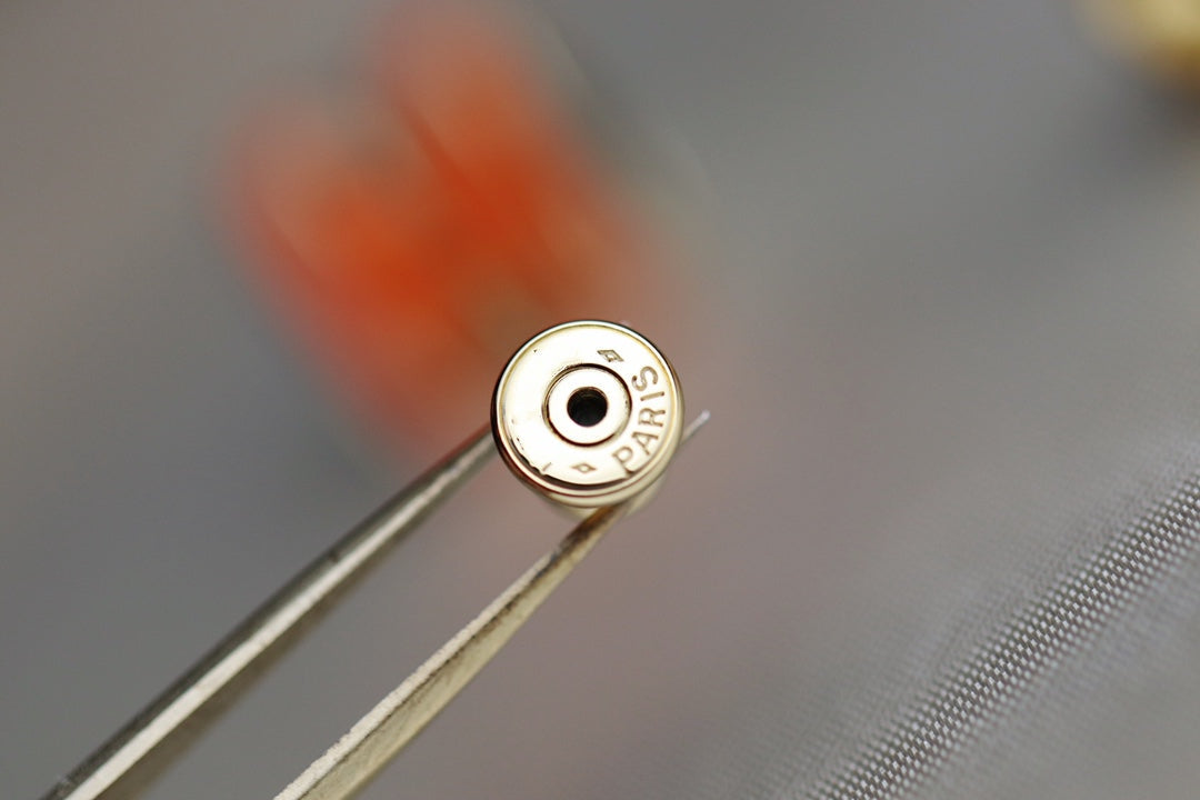 [AuraEcho Jewelry]MINI POP H EARRINGS ORANGE
