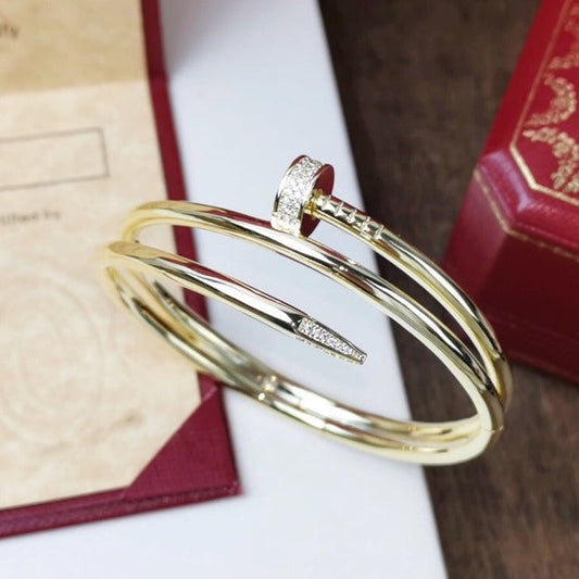 [AuraEcho Jewelry]JUSTE BRACELET 3.5MM DOUBLE ROW DIAMOND