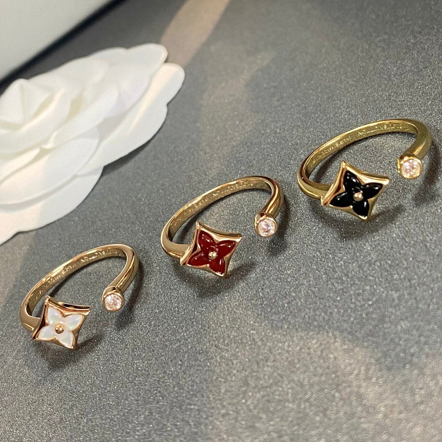 [AuraEcho Jewelry]STAR 1 DIAMOND OPEN RING