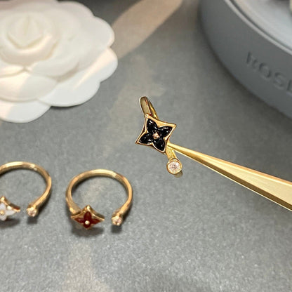 [AuraEcho Jewelry]STAR 1 DIAMOND OPEN RING