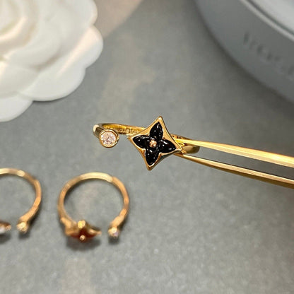 [AuraEcho Jewelry]STAR 1 DIAMOND OPEN RING