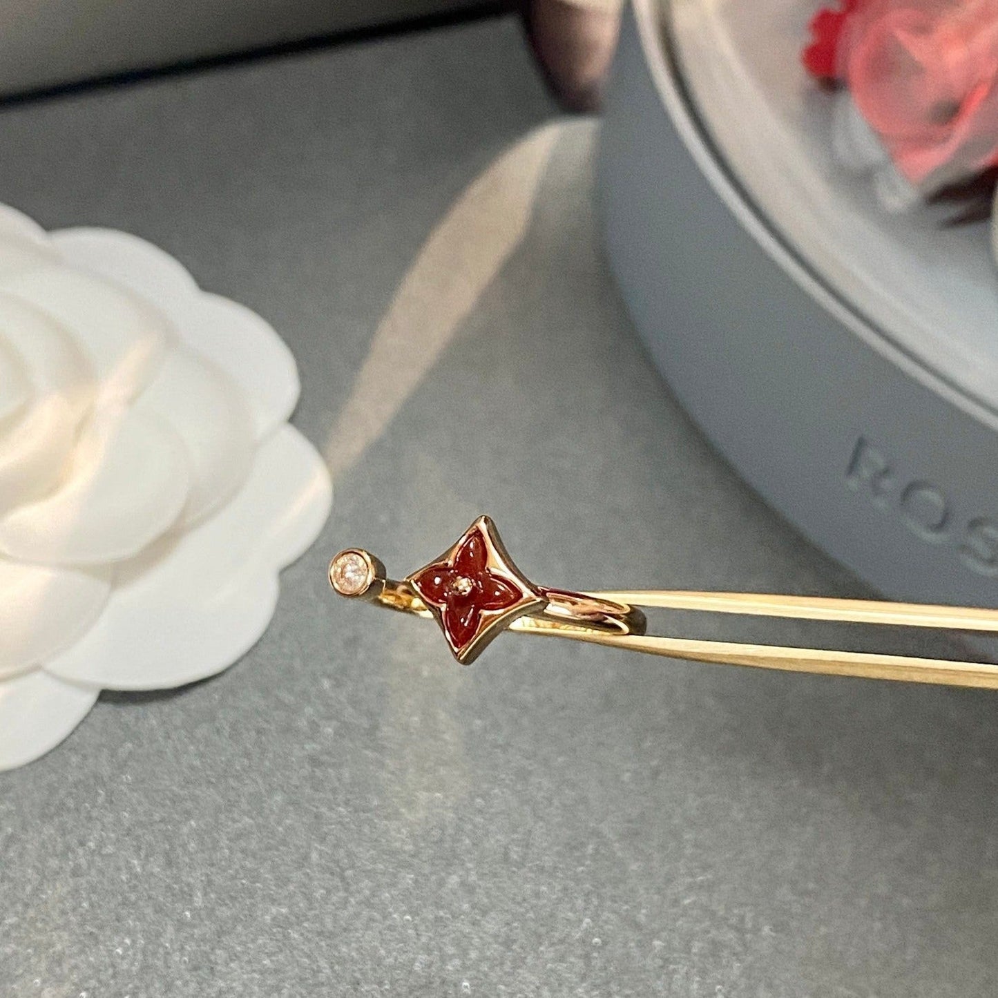 [AuraEcho Jewelry]STAR 1 DIAMOND OPEN RING