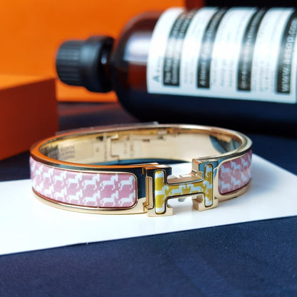 [AuraEcho Jewelry]H HORSE BRACELET 12MM