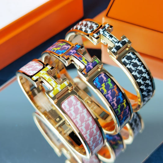 [AuraEcho Jewelry]H HORSE BRACELET 12MM