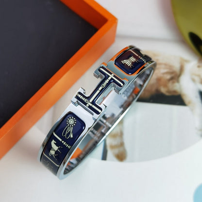 [AuraEcho Jewelry]H COUVERTURES DARK BLUE BRACELET