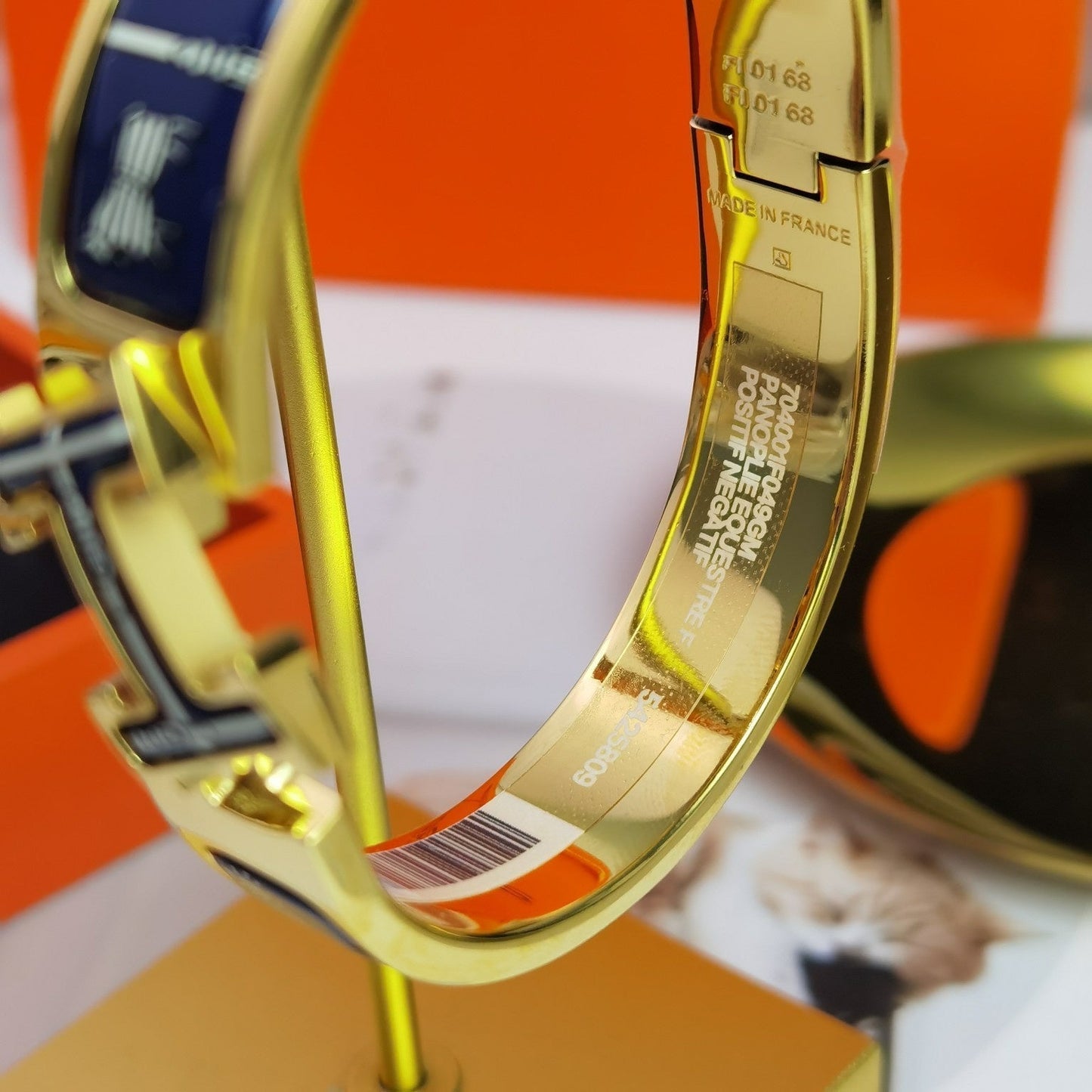 [AuraEcho Jewelry]H COUVERTURES DARK BLUE BRACELET