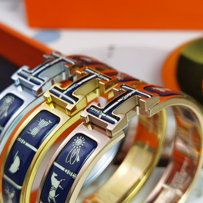 [AuraEcho Jewelry]H COUVERTURES DARK BLUE BRACELET