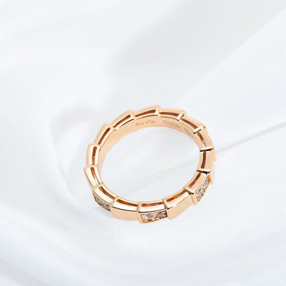 [AuraEcho Jewelry]SERPENTI RING PINK GOLD  3MM