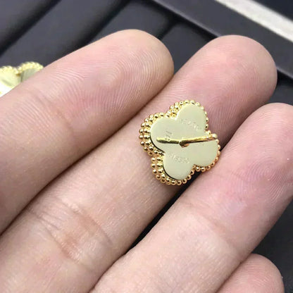 [AuraEcho Jewelry]CLOVER MINI 9.5MM LASER EARRINGS