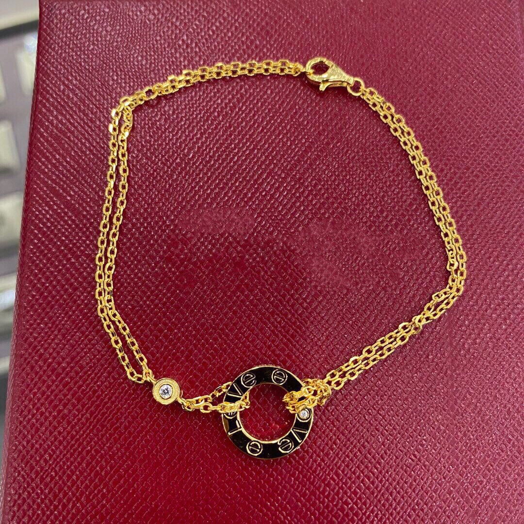 [AuraEcho Jewelry]LOVE BRACELET 2 DIAMOND