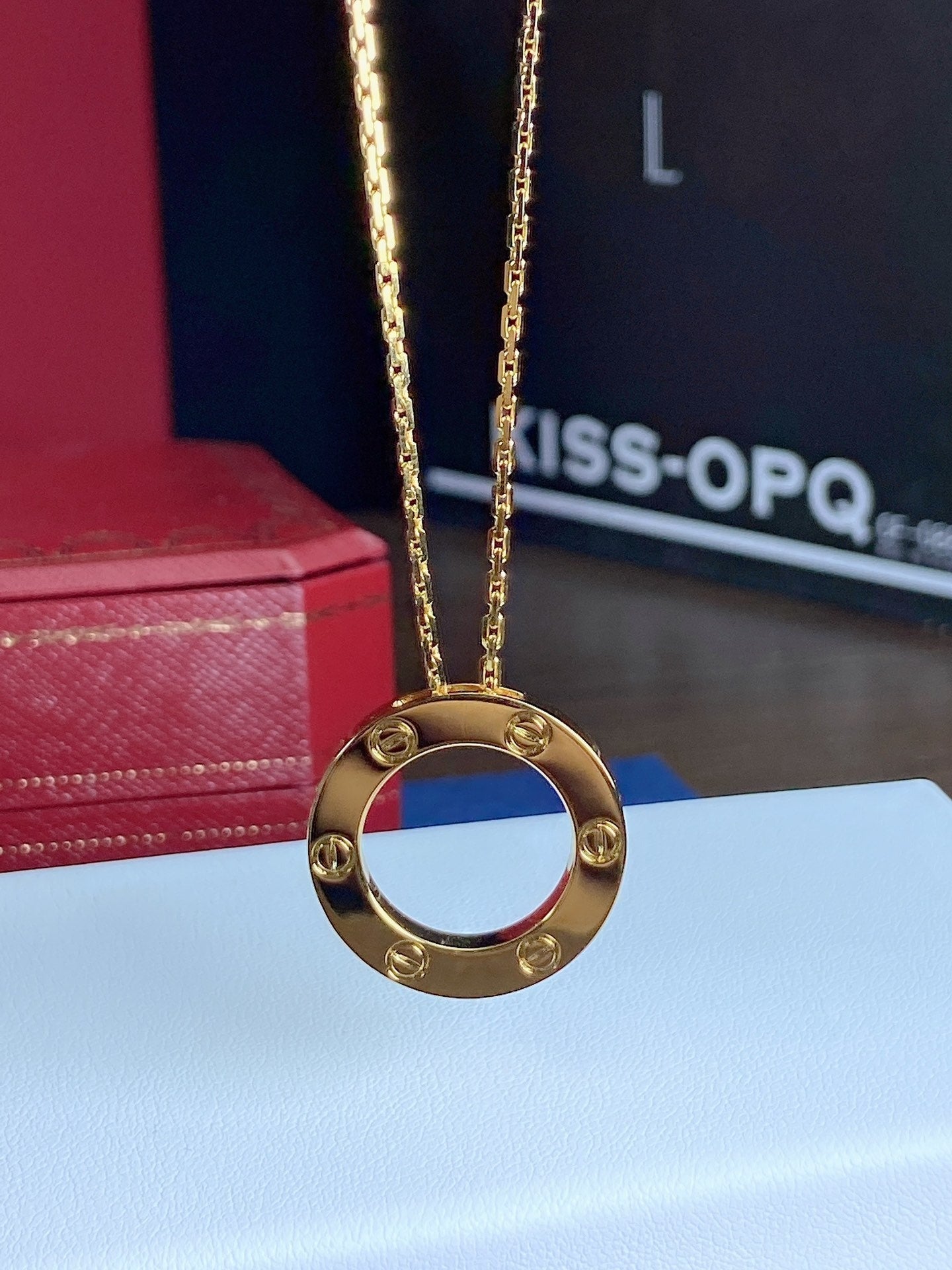 [AuraEcho Jewelry]LOVE NECKLACE 16MM