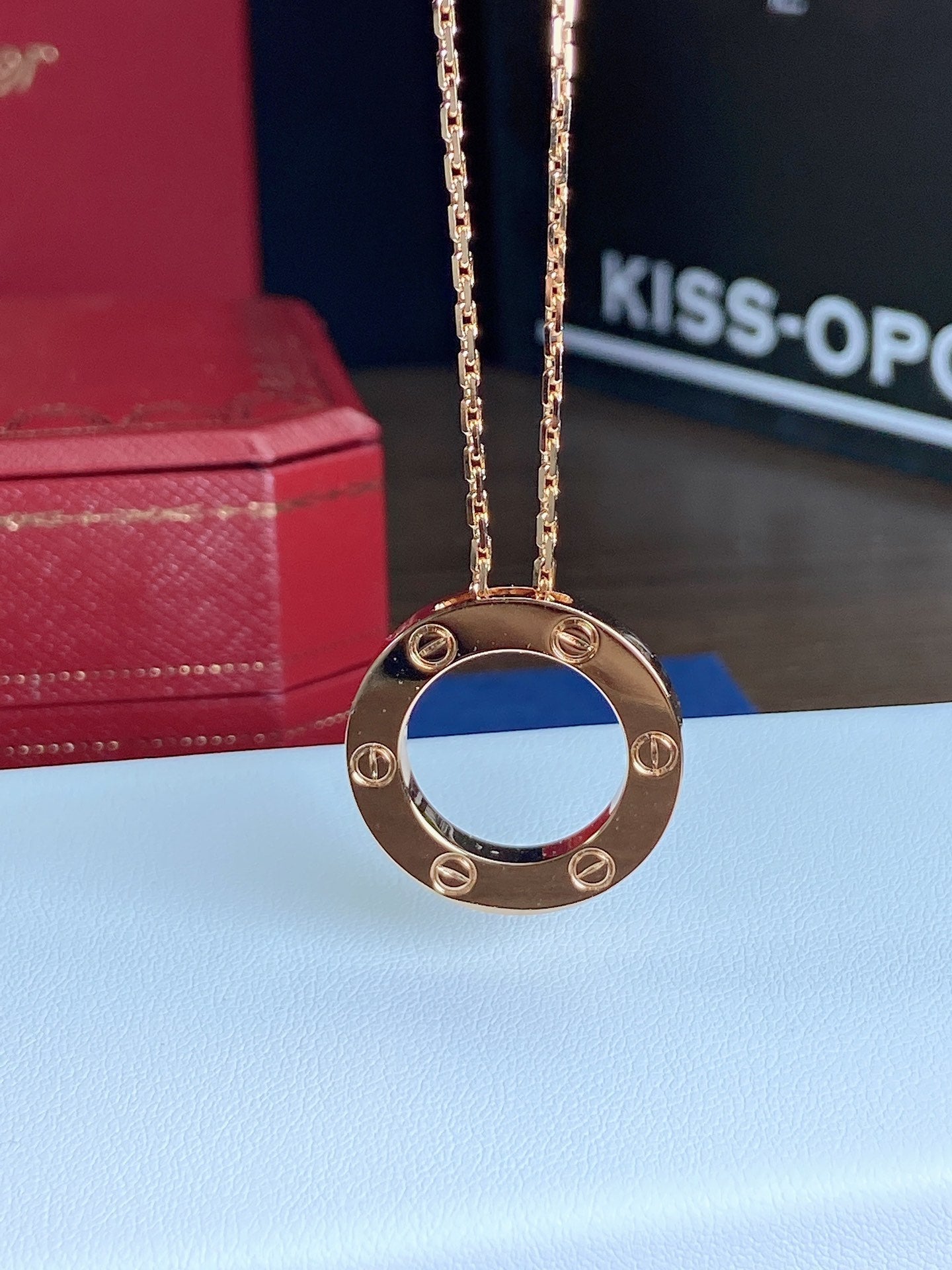 [AuraEcho Jewelry]LOVE NECKLACE 16MM