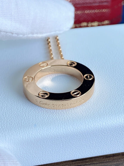 [AuraEcho Jewelry]LOVE NECKLACE 16MM