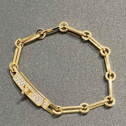 [AuraEcho Jewelry]CHAINE BRACELET SMALL MODEL DIAMOND