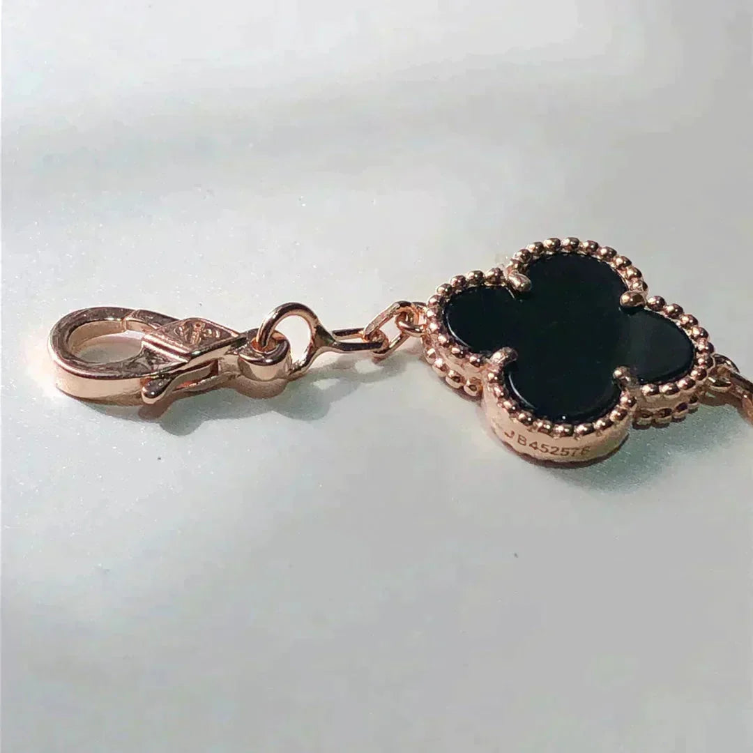 [AuraEcho Jewelry]CLOVER 5 MOTIFS MULTICOLOR  BRACELET