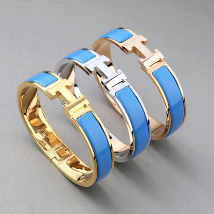 [AuraEcho Jewelry]H BRACELET TURQUOISE 12MM