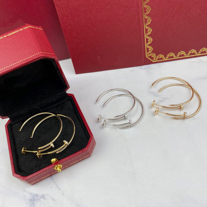 [AuraEcho Jewelry]JUSTE EARRINGS FULL DIAMONDS 1.8MM