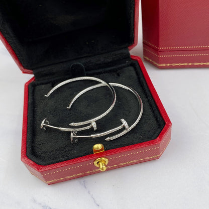 [AuraEcho Jewelry]JUSTE EARRINGS FULL DIAMONDS 1.8MM
