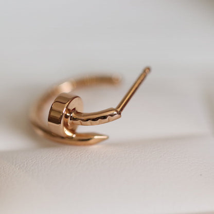 [AuraEcho Jewelry]JUSTE EARRINGS PINK GOLD