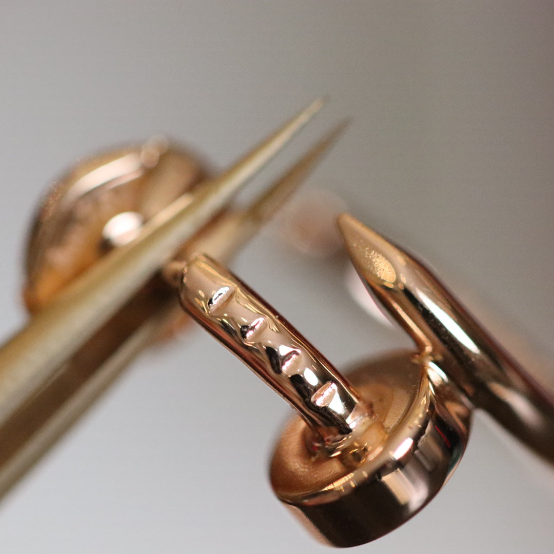 [AuraEcho Jewelry]JUSTE EARRINGS PINK GOLD