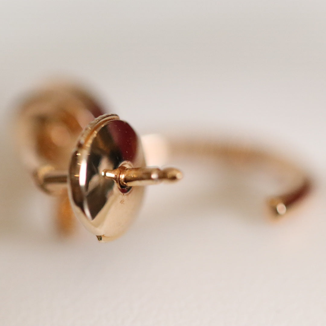 [AuraEcho Jewelry]JUSTE EARRINGS PINK GOLD