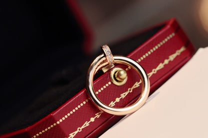 [AuraEcho Jewelry]JUSTE RING 2.65MM PINK GOLD DIAMOND