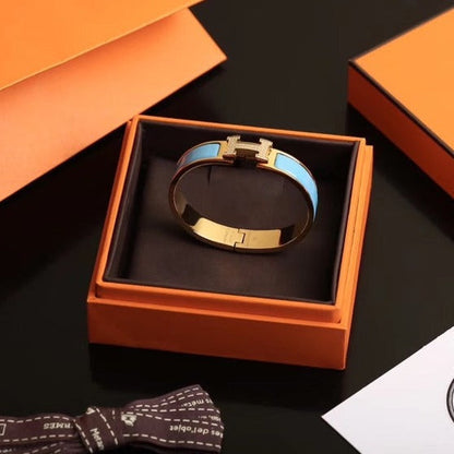 [AuraEcho Jewelry]H CLOUD BLUE BRACELET GOLD DIAMOND