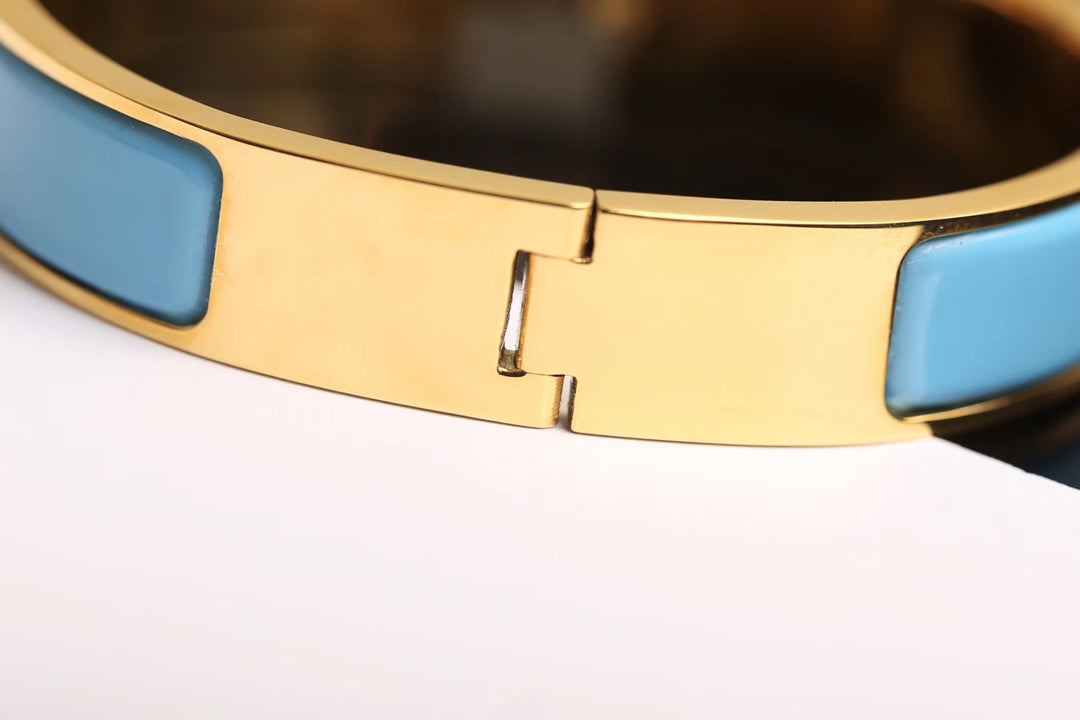 [AuraEcho Jewelry]H CLOUD BLUE BRACELET GOLD DIAMOND