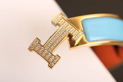 [AuraEcho Jewelry]H CLOUD BLUE BRACELET GOLD DIAMOND