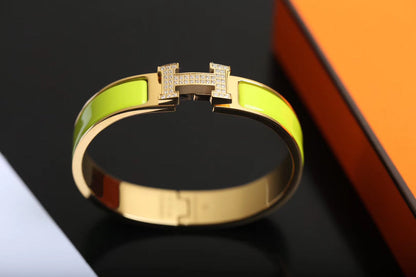 [AuraEcho Jewelry]H BRACELET GOLD DIAMOND