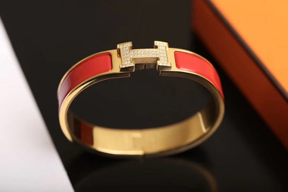 [AuraEcho Jewelry]H BRACELET GOLD DIAMOND